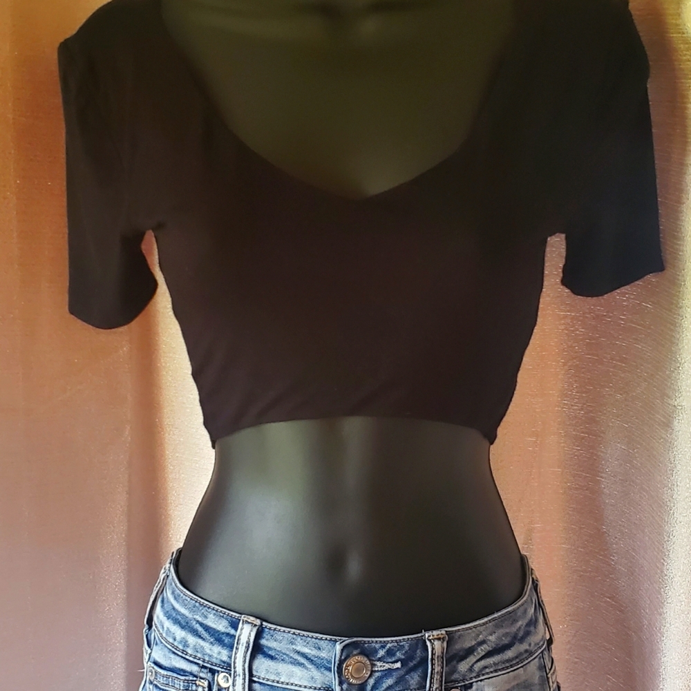 Black Crop Top